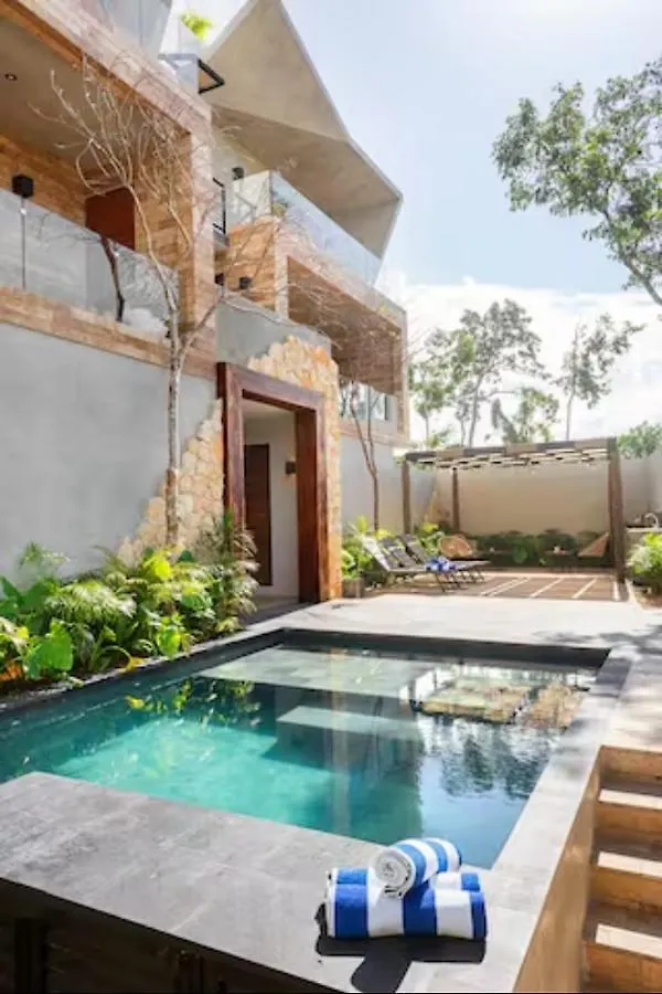 Appartamento Private Swim Up Pool.Near Beach&Town.60Mb Fiber Tulum 0*,  Messico